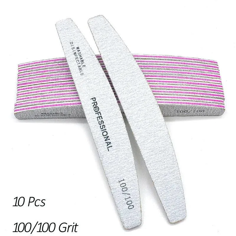 Precision Nail Files Kit: Professional Dual Grit Manicure Tools