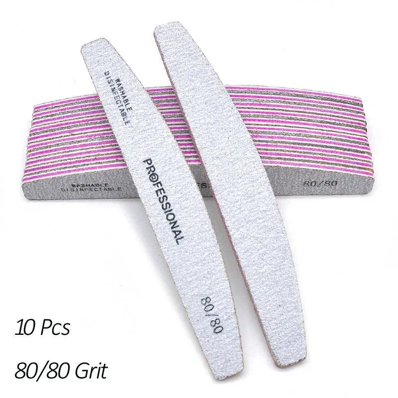 Precision Nail Files Kit: Professional Dual Grit Manicure Tools