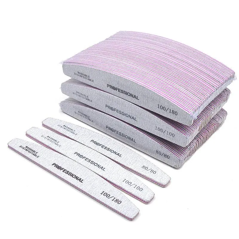 Precision Nail Files Kit: Professional Dual Grit Manicure Tools