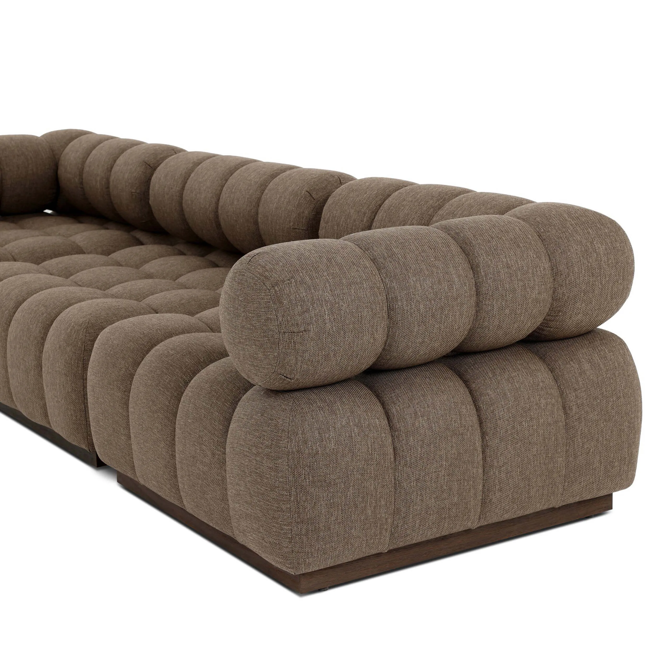 Roma 3 Piece Outdoor Sofa, Ellor Brown