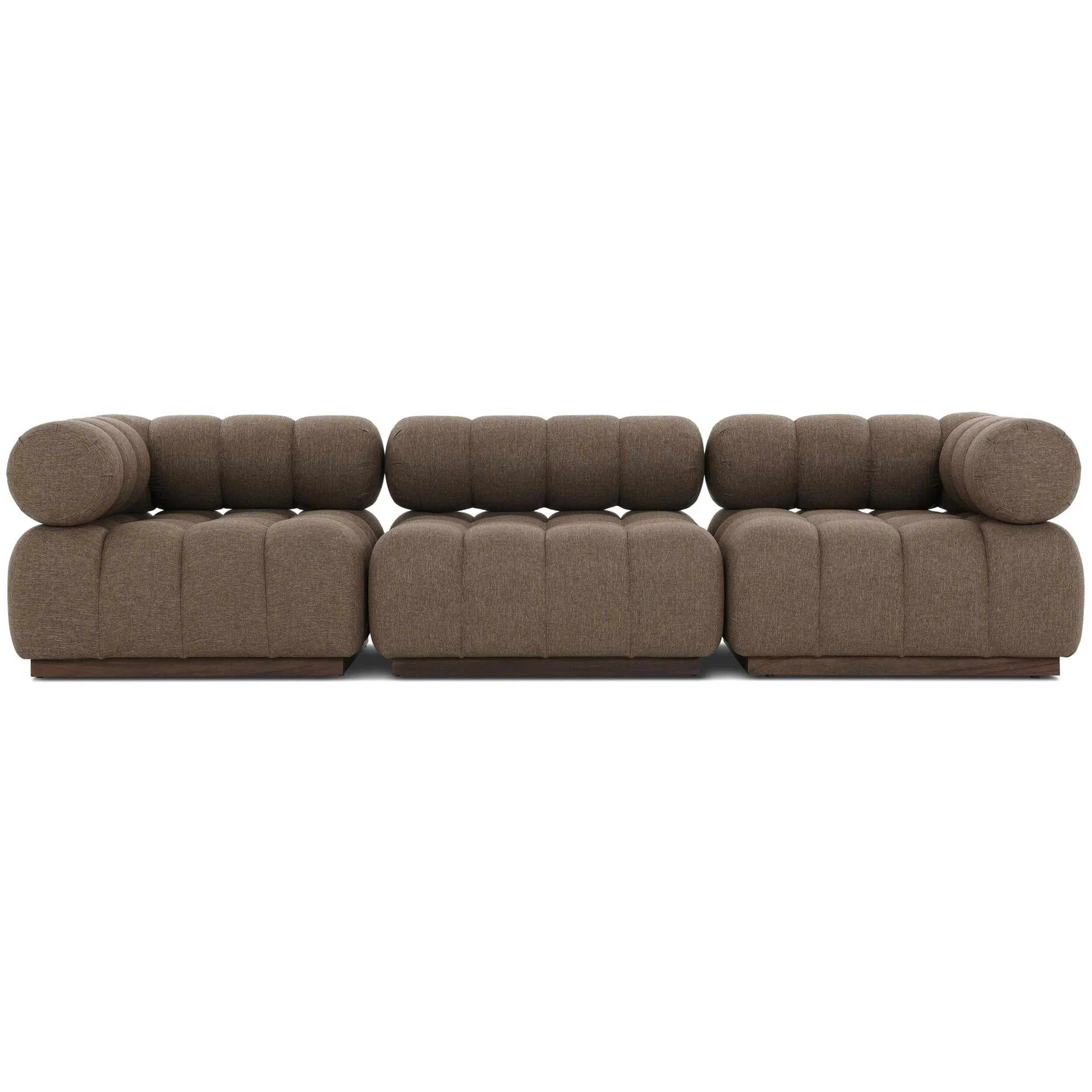 Roma 3 Piece Outdoor Sofa, Ellor Brown