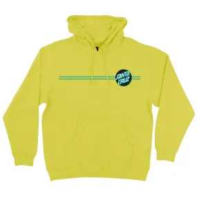 Santa Cruz Other Dot P/O Hooded Pullover Hooded Mens Sweatshirt, Safety Yellow w/Black/Teal