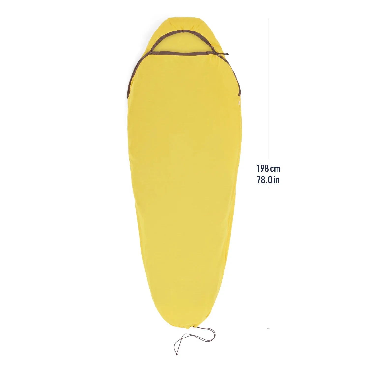Sea To Summit Reactor Sleeping Bag Liner Mummy Sulphur Yellow | Buy Sea To Summit Reactor Sleeping Bag Liner Mummy Sulphur Yellow here | Outnorth