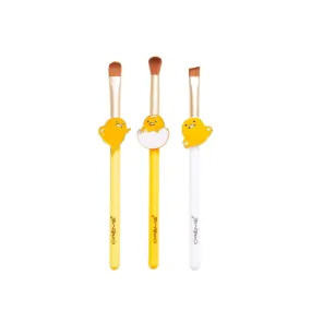 The Crème Shop x Gudetama: Sunny Side Brush Set (Set of 3)