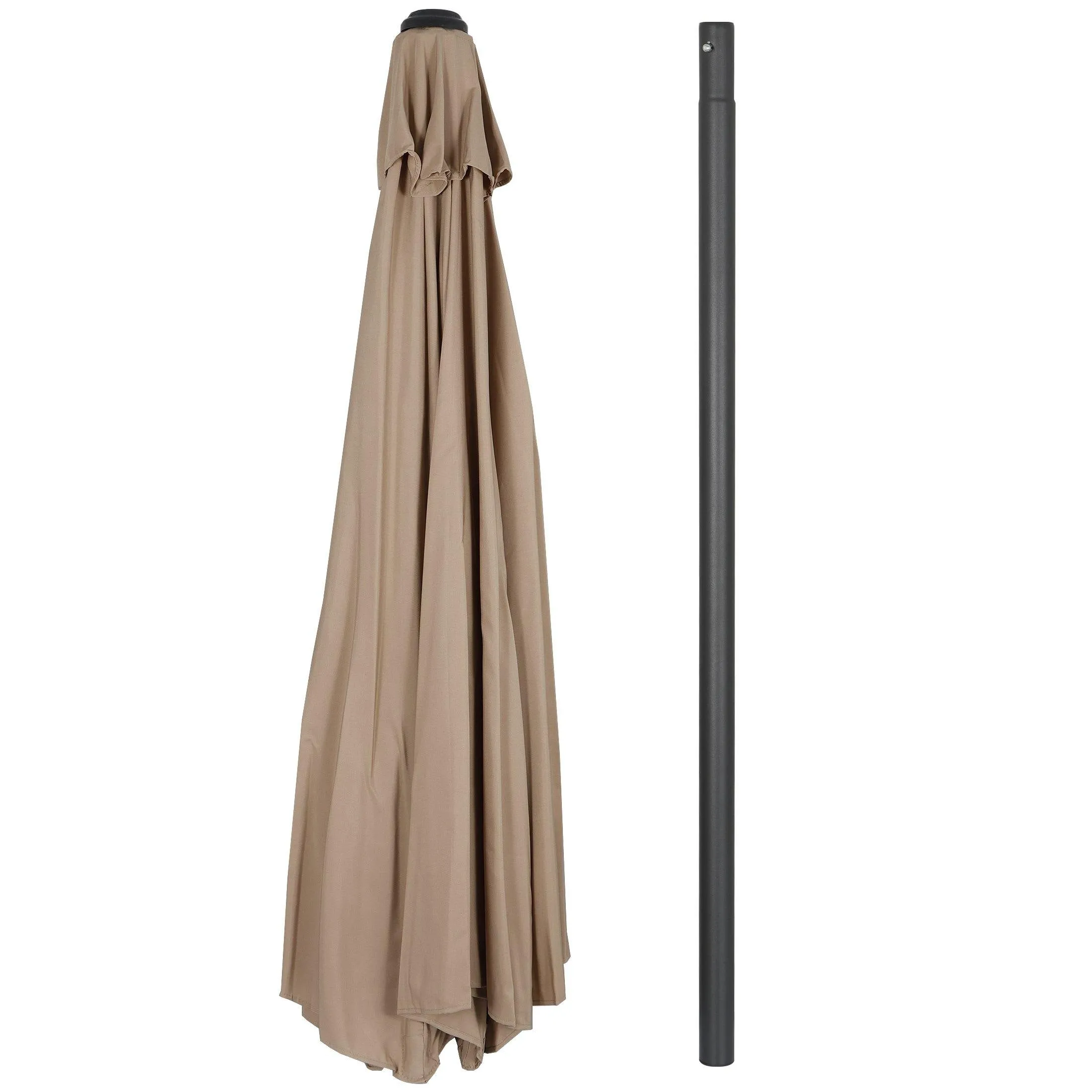 ZENY™ Patio Umbrella 9ft Outdoor Table Market Umbrella Sunshade with Push Button Tilt/Crank,8 Ribs