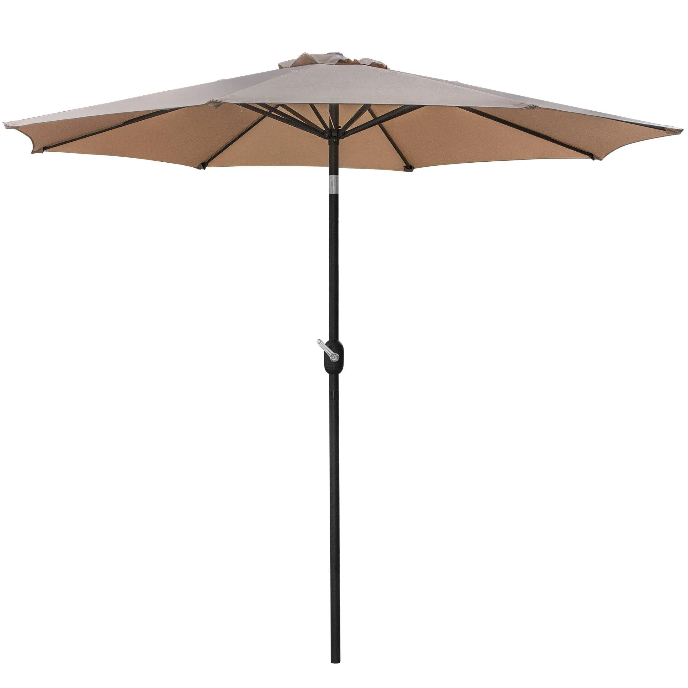 ZENY™ Patio Umbrella 9ft Outdoor Table Market Umbrella Sunshade with Push Button Tilt/Crank,8 Ribs